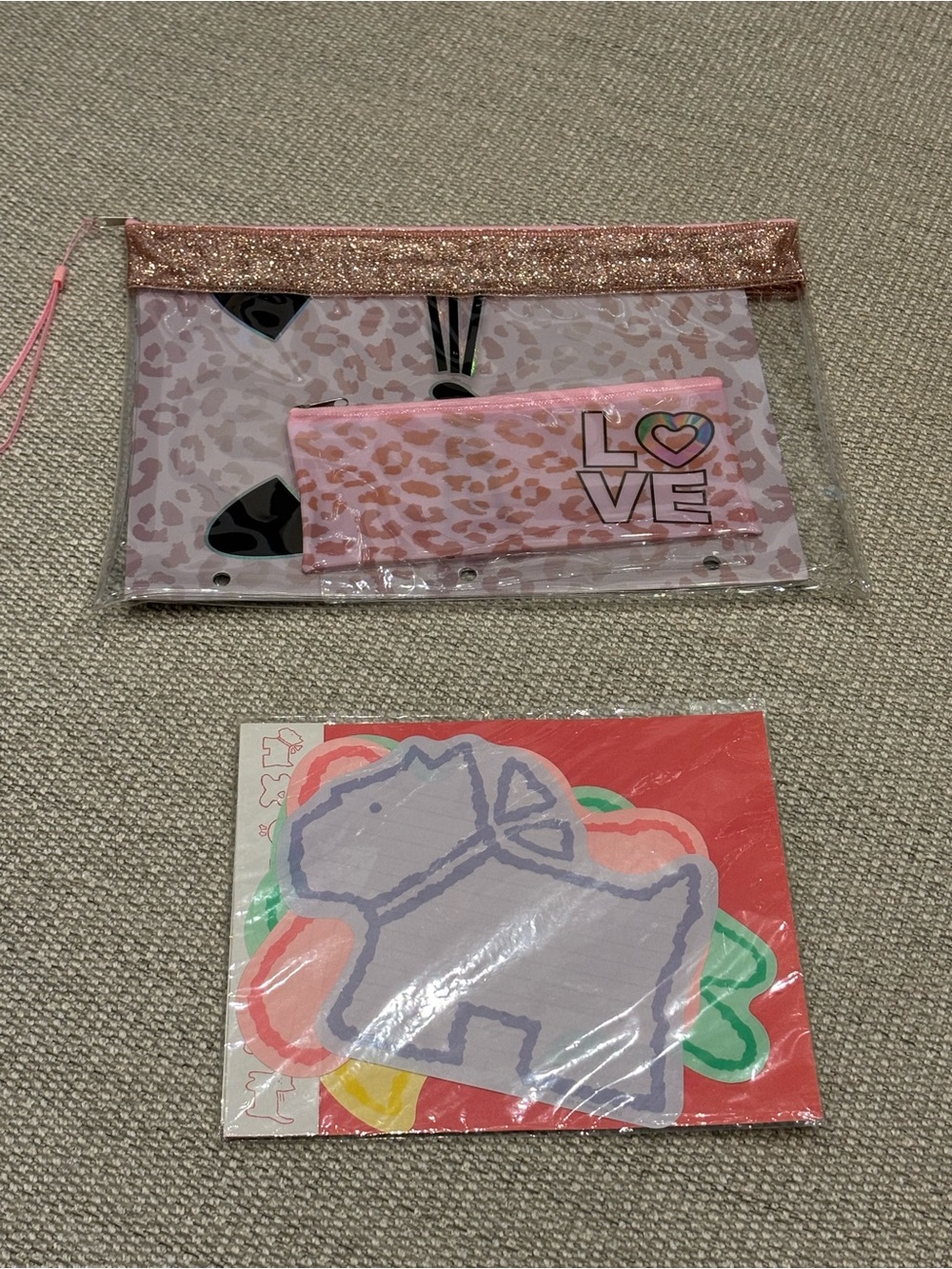 Kids Stationery and Folder/ Pencil Bag Set (NWOT)